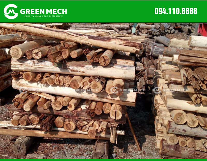 Nguyên liệu cung cấp máy băm gỗ 10 Tấn