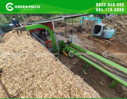 Dăm gỗ phun trực tiếp lên xe