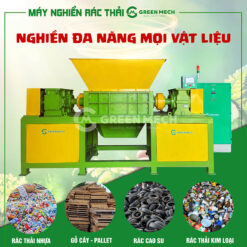 Máy nghiền rác thải công nghiệp - Công nghệ nghiền 2 trục
