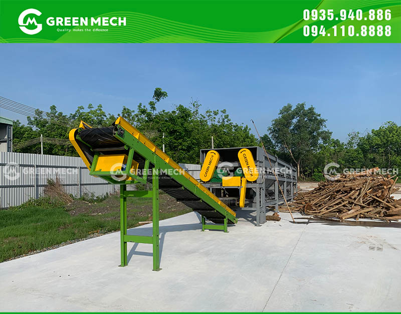 Công trình lắp đặt máy bóc vỏ 2 trục đã hoàn thành