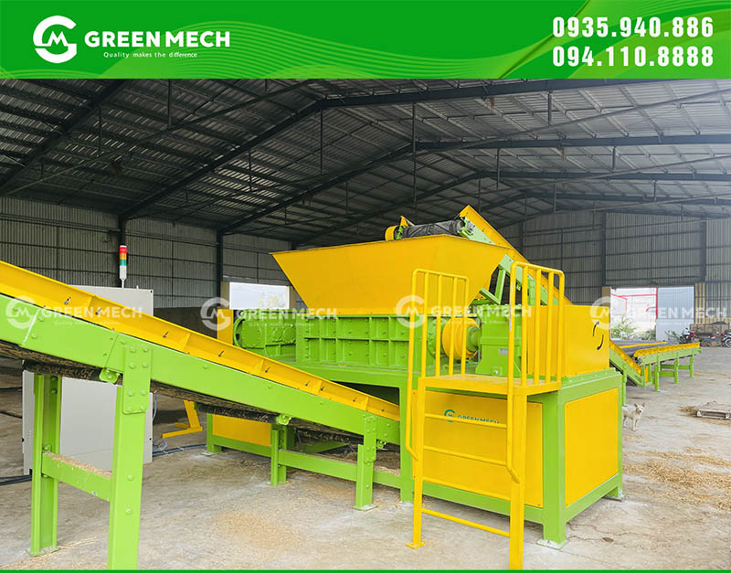 Máy nghiền 2 trục có cấu tạo chặt chẽ chắc chắn, thiết kế đẹp
